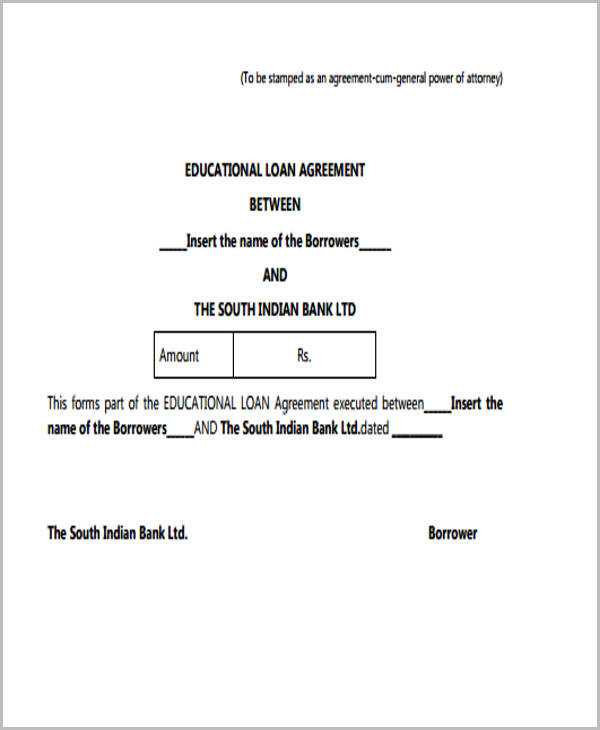 FREE 40+ Printable Loan Agreement Forms in PDF MS Word