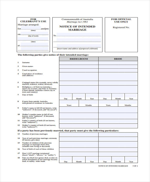 FREE 34+ Notice Forms in PDF MS Word Excel