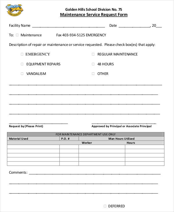 FREE 37+ Service Forms in PDF Excel MS Word FREE 37+ Service Forms in PDF Excel MS Word