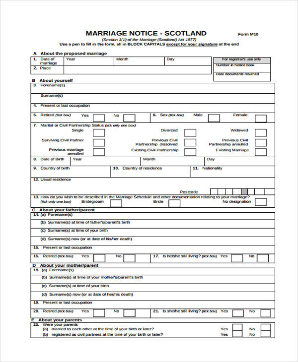 FREE 34+ Notice Forms in PDF MS Word Excel