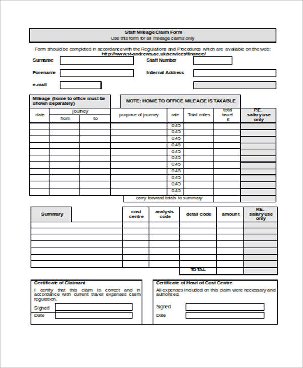 FREE 31+ Claim Forms in MS Word