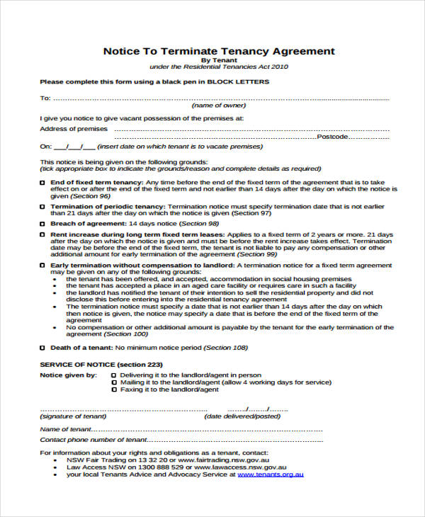 FREE 34+ Notice Forms in PDF MS Word Excel