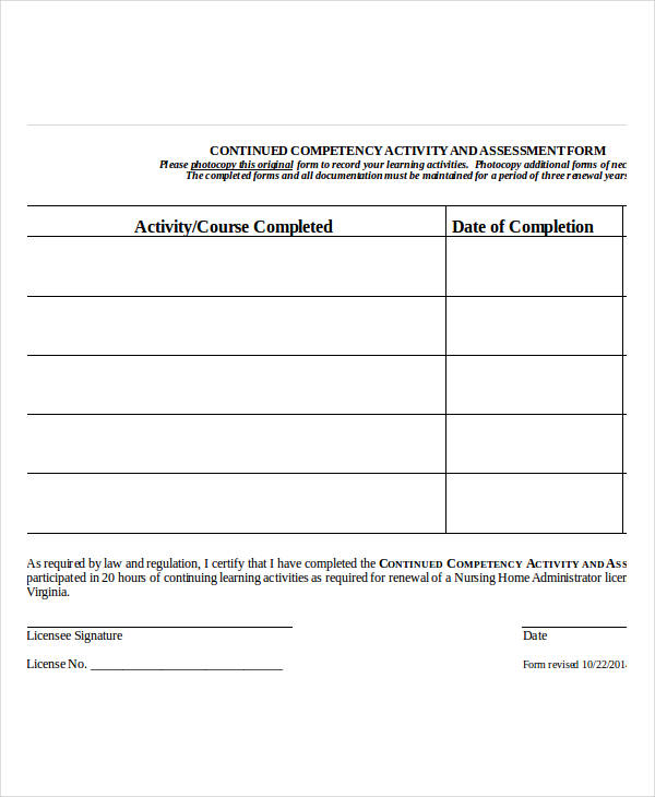 Printable Nursing Assessment Forms