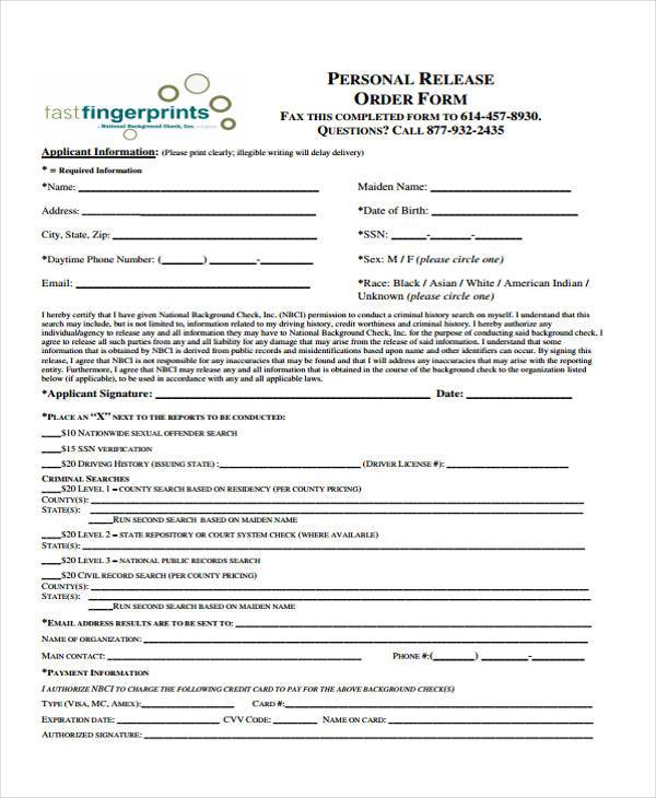 FREE 41+ Sample Order Forms in PDF Excel MS Word