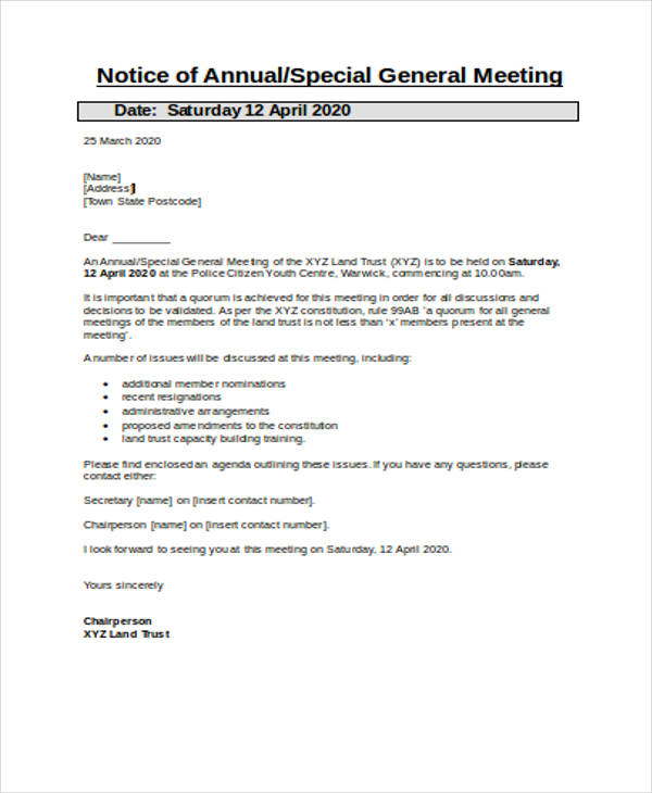 FREE 27+ Notice Forms in MS Word