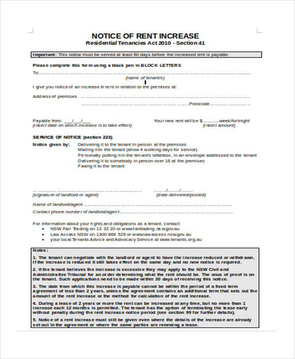 FREE 27+ Notice Forms in MS Word