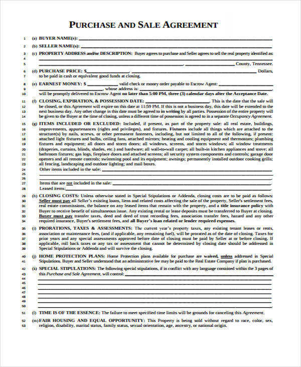 FREE 11+ Sample Property Agreement Forms in PDF MS Word
