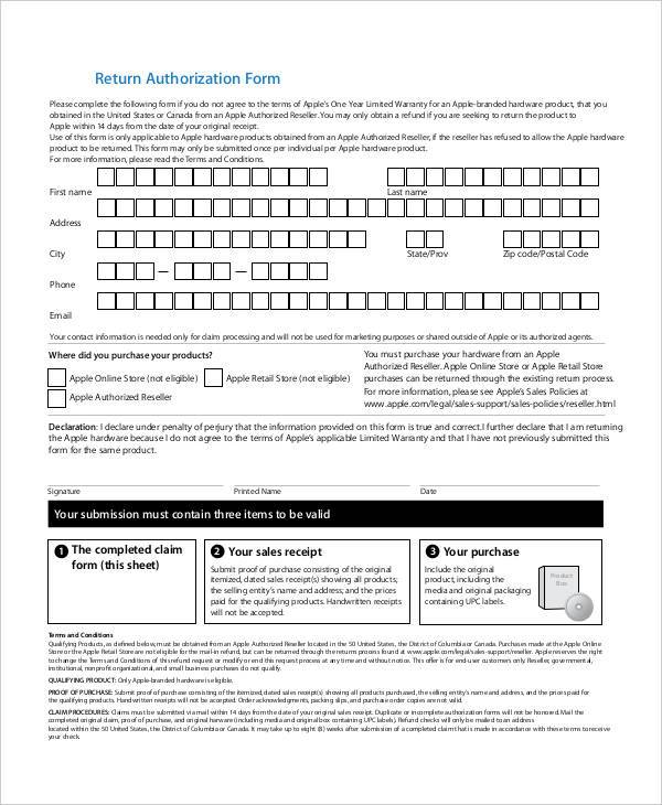 FREE 42+ Blank Authorization Forms in PDF Excel MS Word