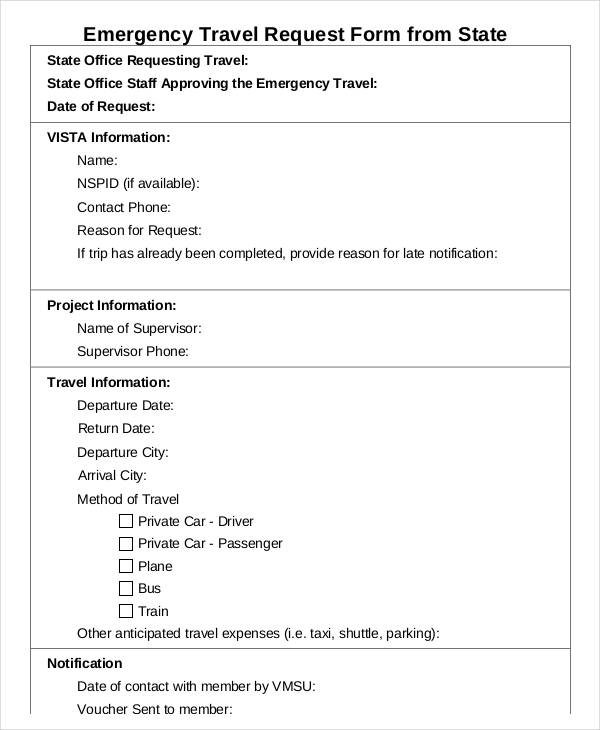 Sample Letter Of Emergency Travel Certificate