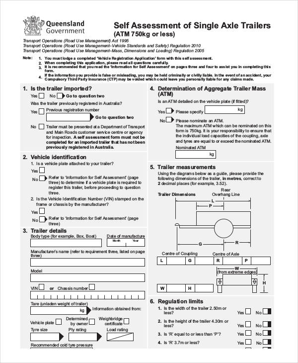 FREE 55+ Sample Self Assessment Forms in PDF MS Word Excel