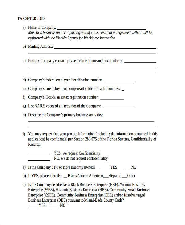 FREE 32+ Simple Job Application Forms in PDF MS Word Excel