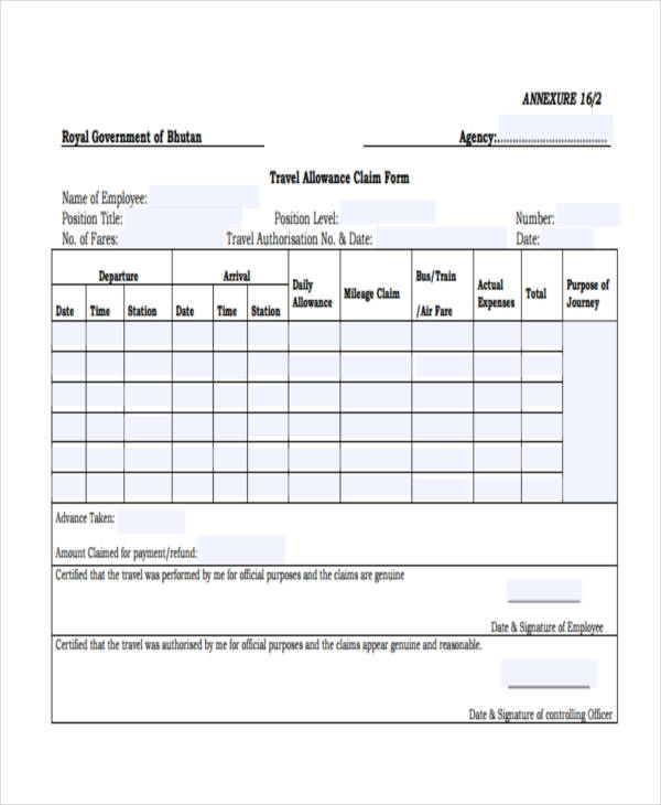 FREE 38+ Travel Forms in PDF Excel MS Word