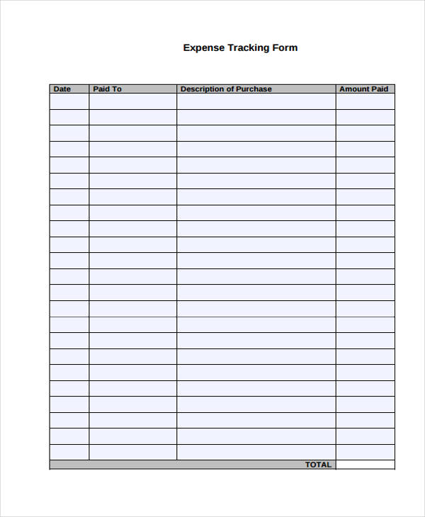 FREE 32+ Tracking Forms in PDF MS Word Excel