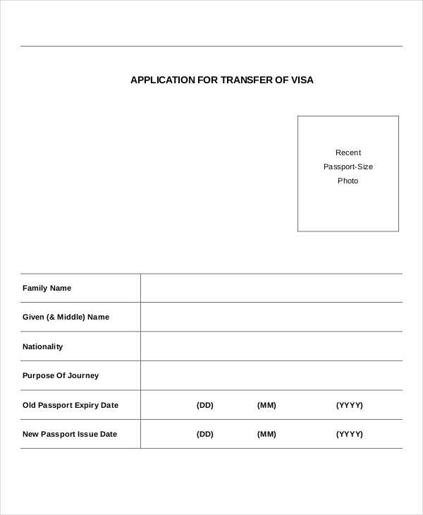 FREE 14+ Sample Transfer Application Forms in PDF MS Word Excel