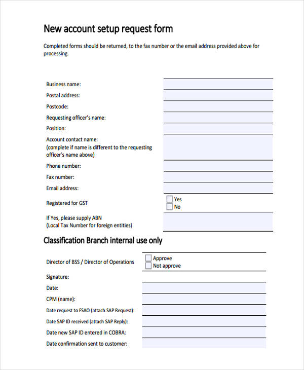 FREE 11+ Accounting Request Forms in PDF Excel MS Word