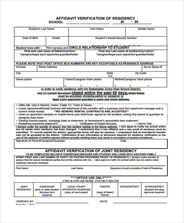 FREE 38+ General Affidavit Forms in PDF