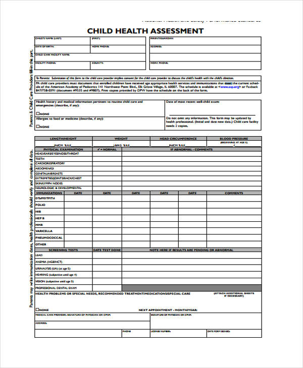 FREE 50+ Health Assessment Forms in PDF