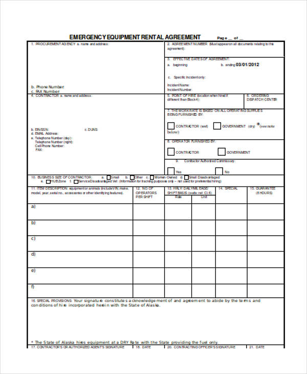 FREE 22+ Rental Agreement Forms in MS Word