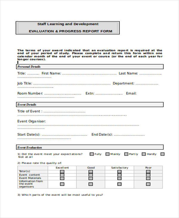 FREE 33+ Event Evaluation Forms in PDF Excel MS Word