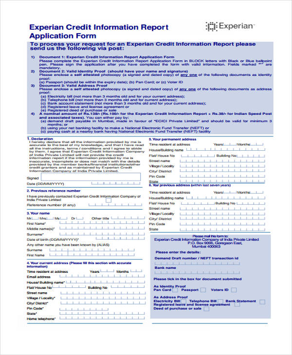 FREE 24+ Credit Application Forms in PDF