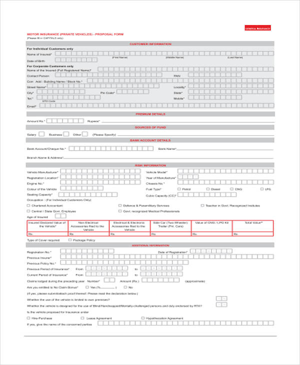 FREE 37+ Sample Free Proposal Forms in PDF MS Word Excel