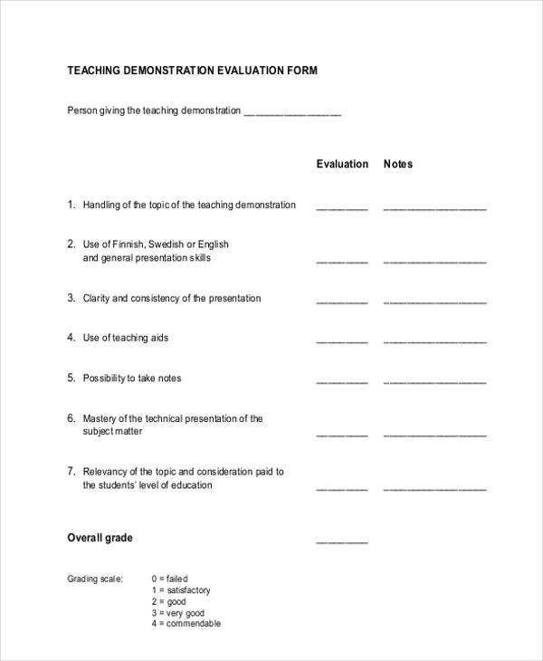 FREE 10+ Forms for Evaluating the Feedback on Lectures in PDF