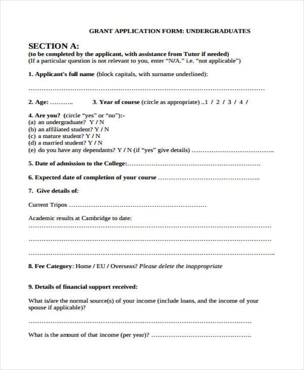 FREE 42+ Student Application Forms in PDF MS Word Excel