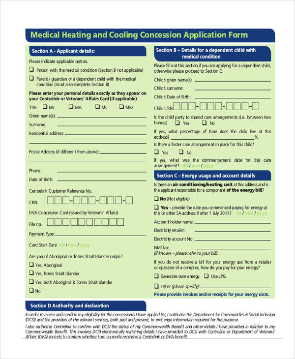 FREE 32+ Medical Application Forms in PDF