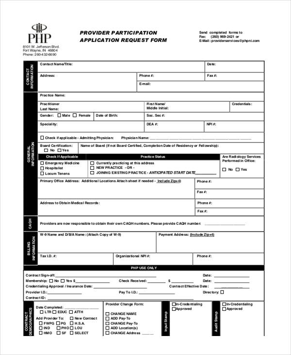 Free 32+ Medical Application Forms In Pdf