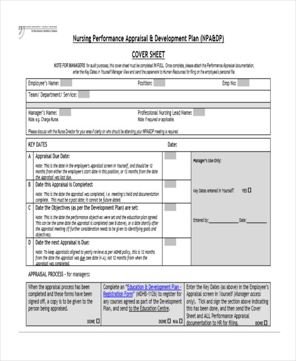 FREE 27+ Performance Appraisal Form Samples in PDF