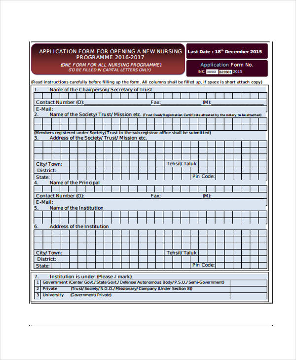 FREE 11+ Training Application Forms in PDF MS Word