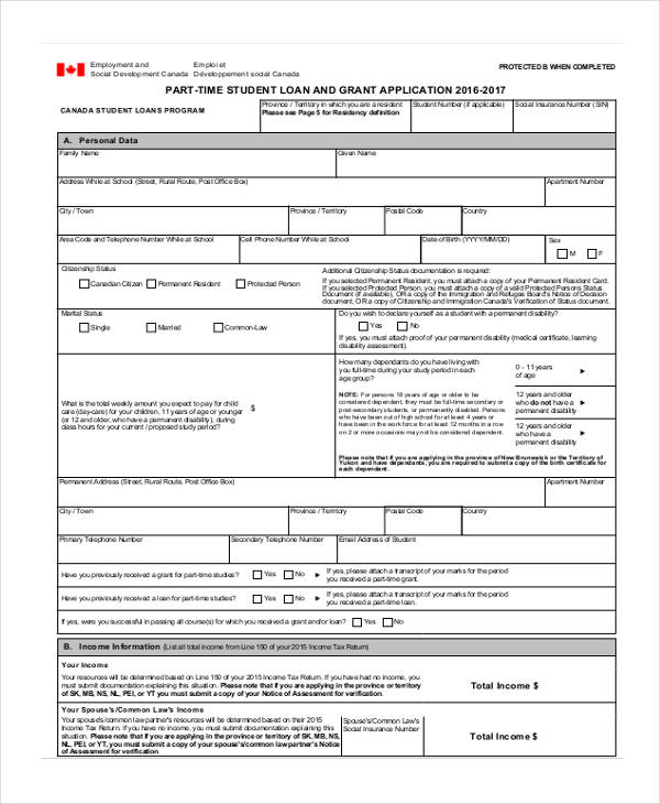 FREE 42+ Sample Student Application Forms in PDF MS Word Excel