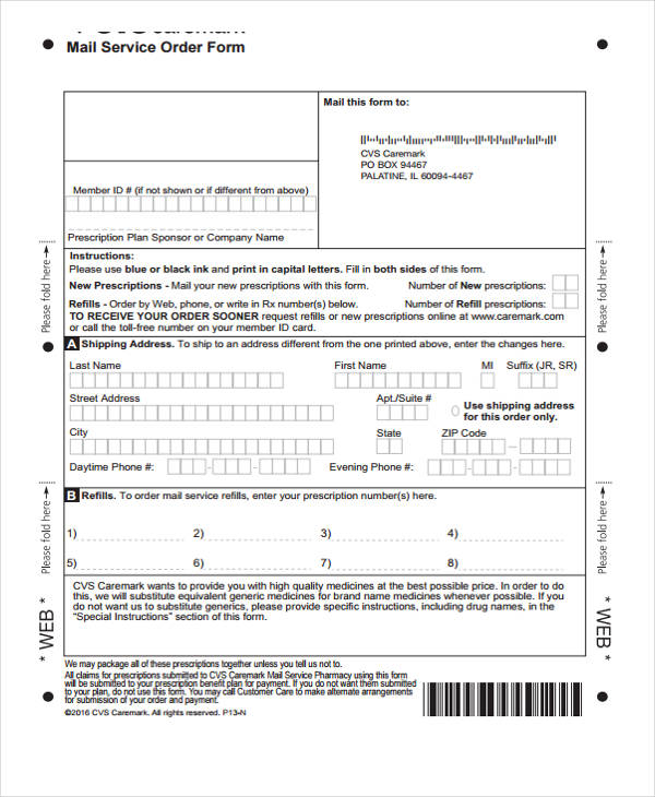 FREE 33+ Sample Service Order Forms in PDF MS Word Excel