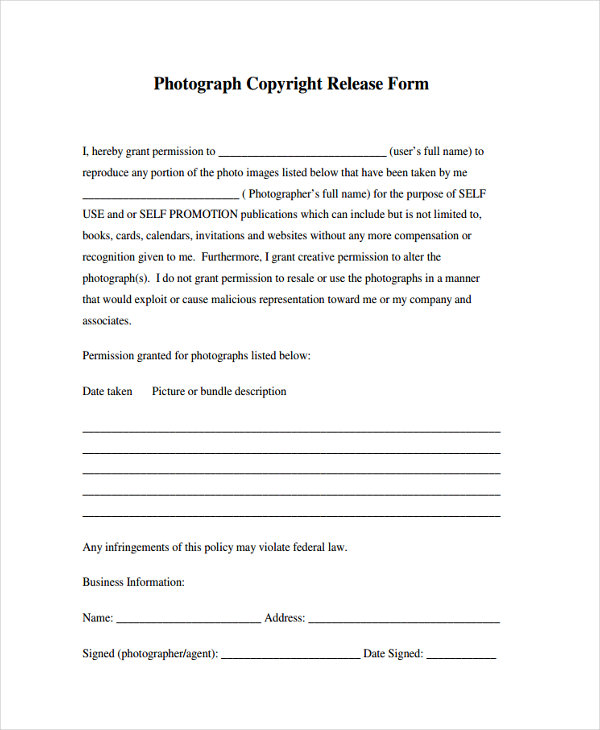 FREE 21+ Print Release Forms in PDF MS Word
