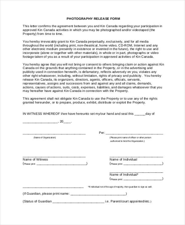 FREE 22+ Print Release Forms in PDF MS Word