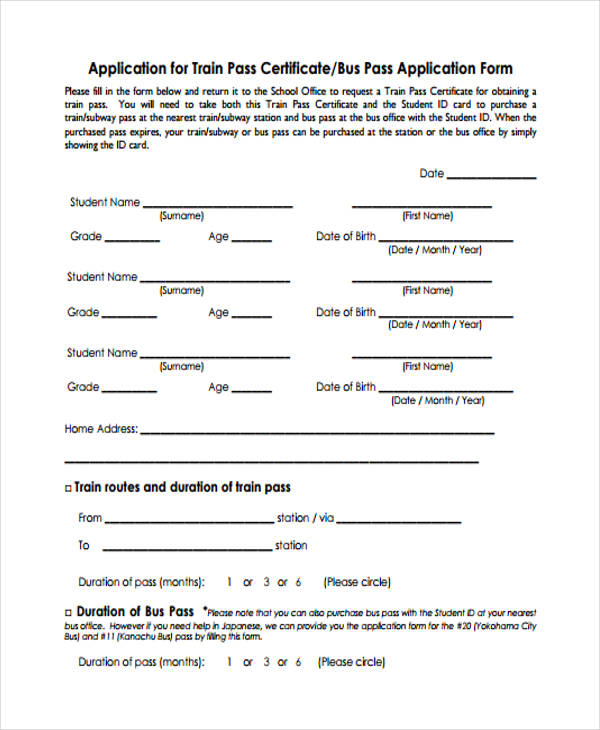 FREE 42+ Student Application Forms in PDF MS Word Excel