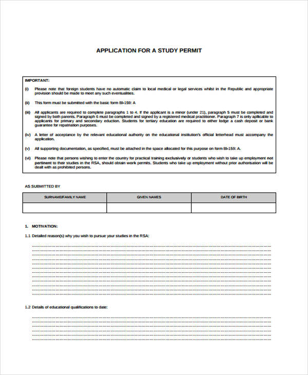 FREE 40+ Student Application Forms in PDF