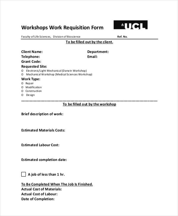 FREE 10+ Job Requisition Forms in PDF MS Word