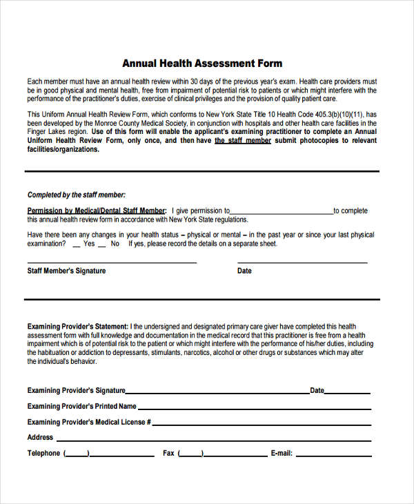 FREE 10+ Annual Review Forms in MS Word PDF