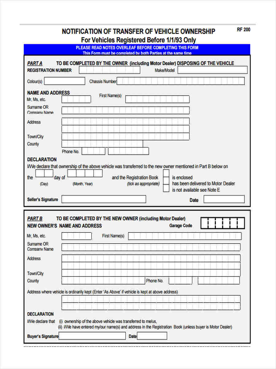 FREE 38+ Transfer Forms in PDF Ms Word Excel