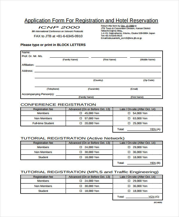 FREE 18+ Hotel CheckIn Forms in PDF