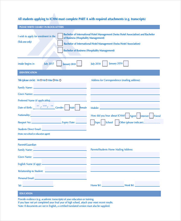 FREE 17+ Hotel Registration Forms in PDF Ms Word