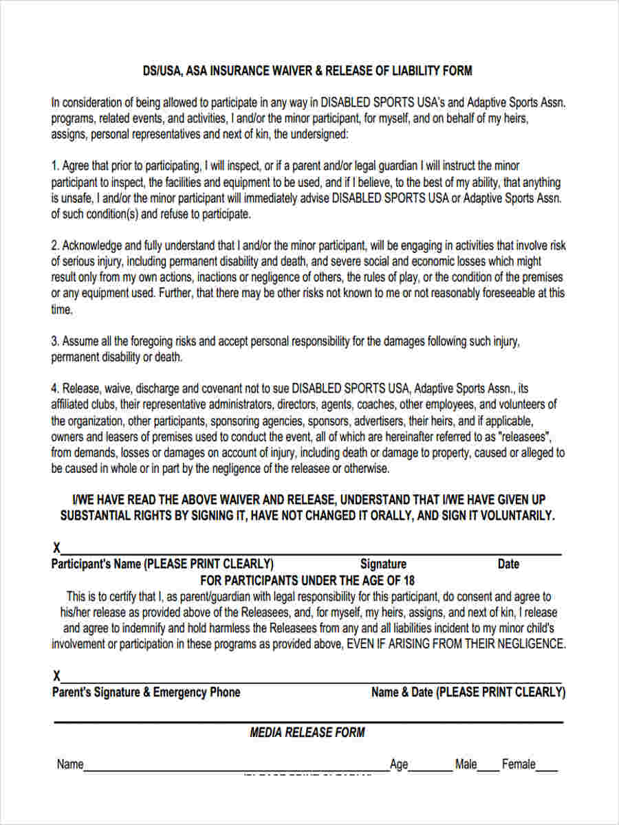 FREE 13+ Release of Liability Forms in PDF MS Word