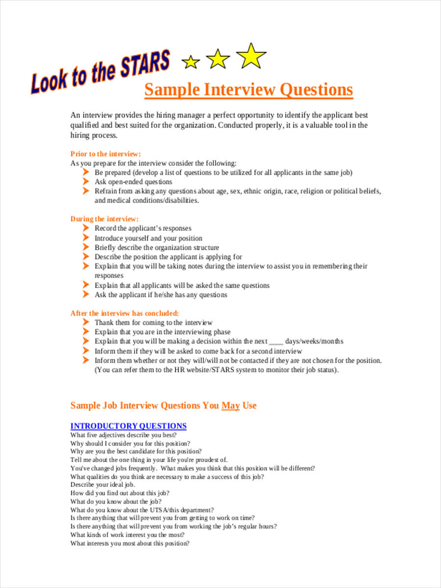 FREE 8+ Sample Exit Interview Questionnaire Forms in MS Word PDF