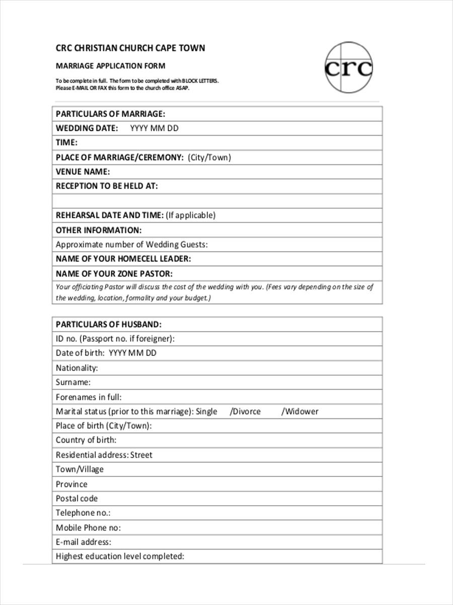 FREE 5+ Counseling Application Forms in PDF