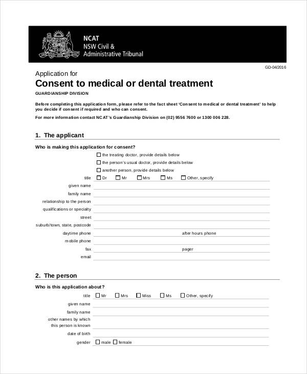 FREE 20+ Medical Consent Forms in PDF Ms Word