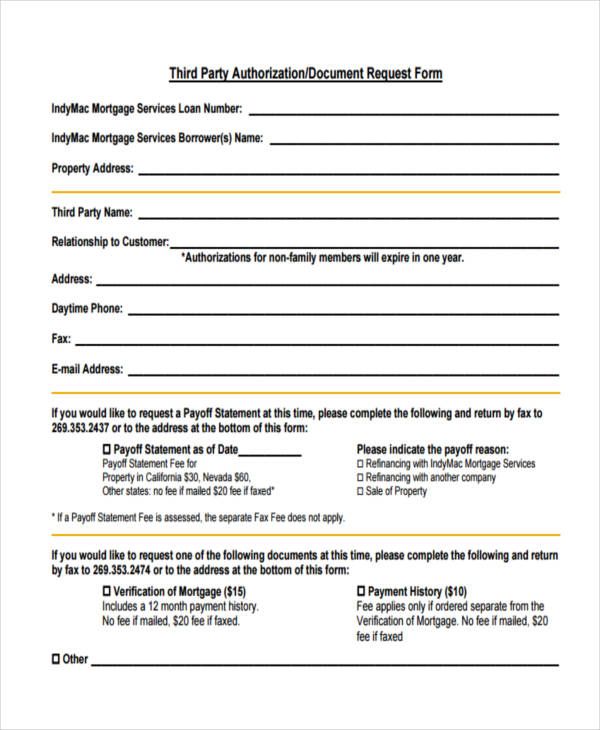 FREE 8+ Sample Mortgage Verification Forms in PDF Ms Word