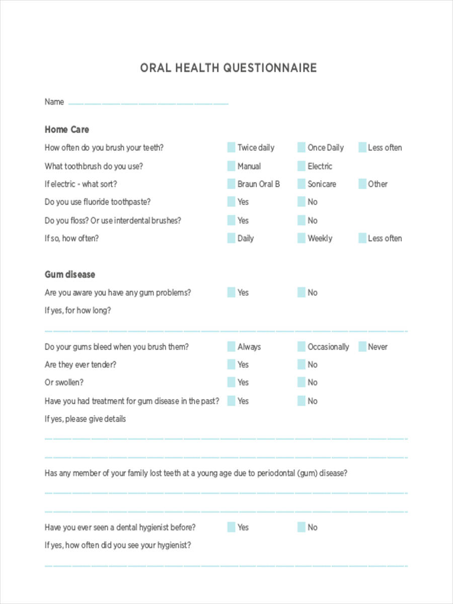 Questionnaire Or Questionnaire