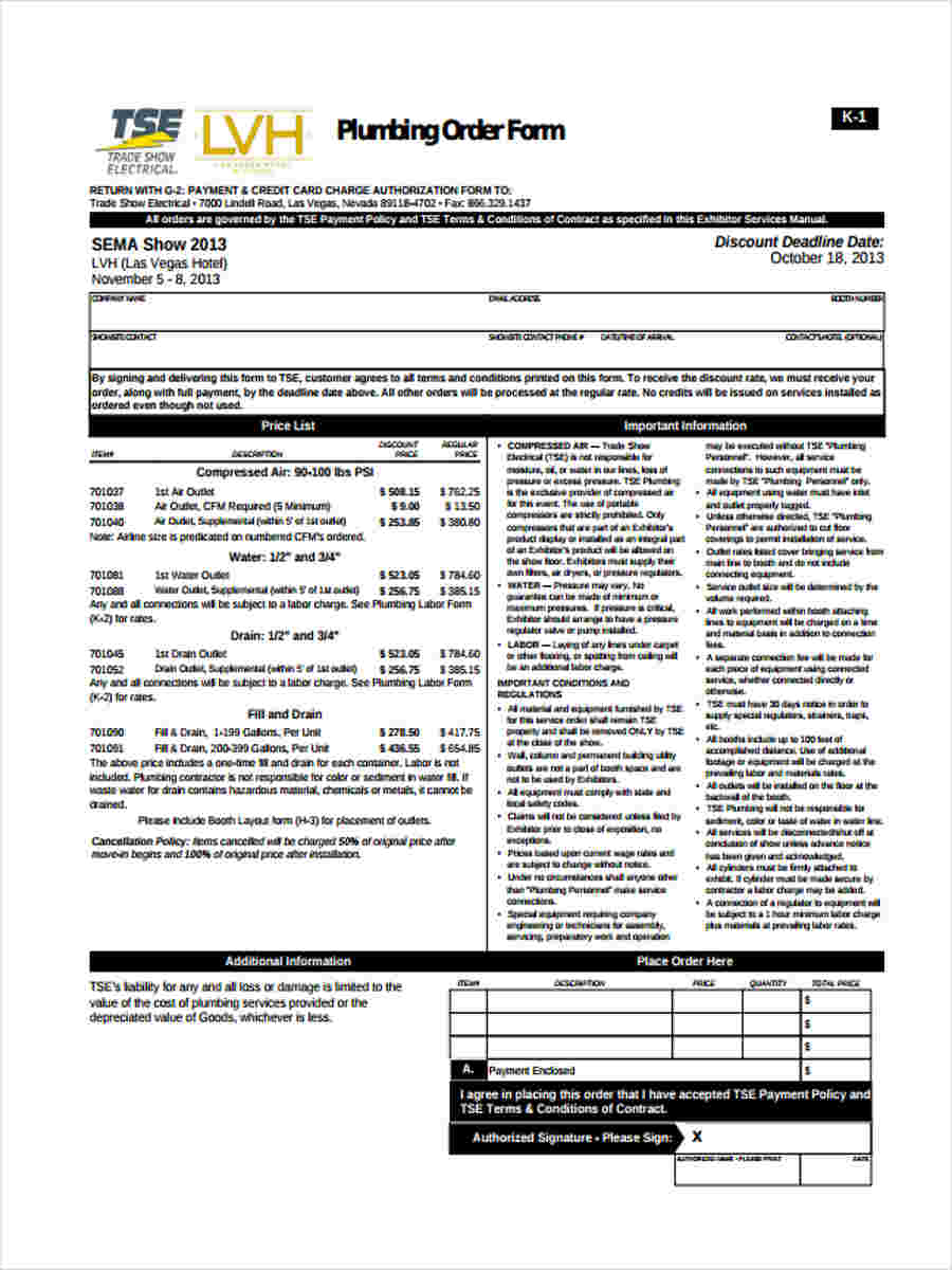 Plumbing Invoices Plumbing Invoices