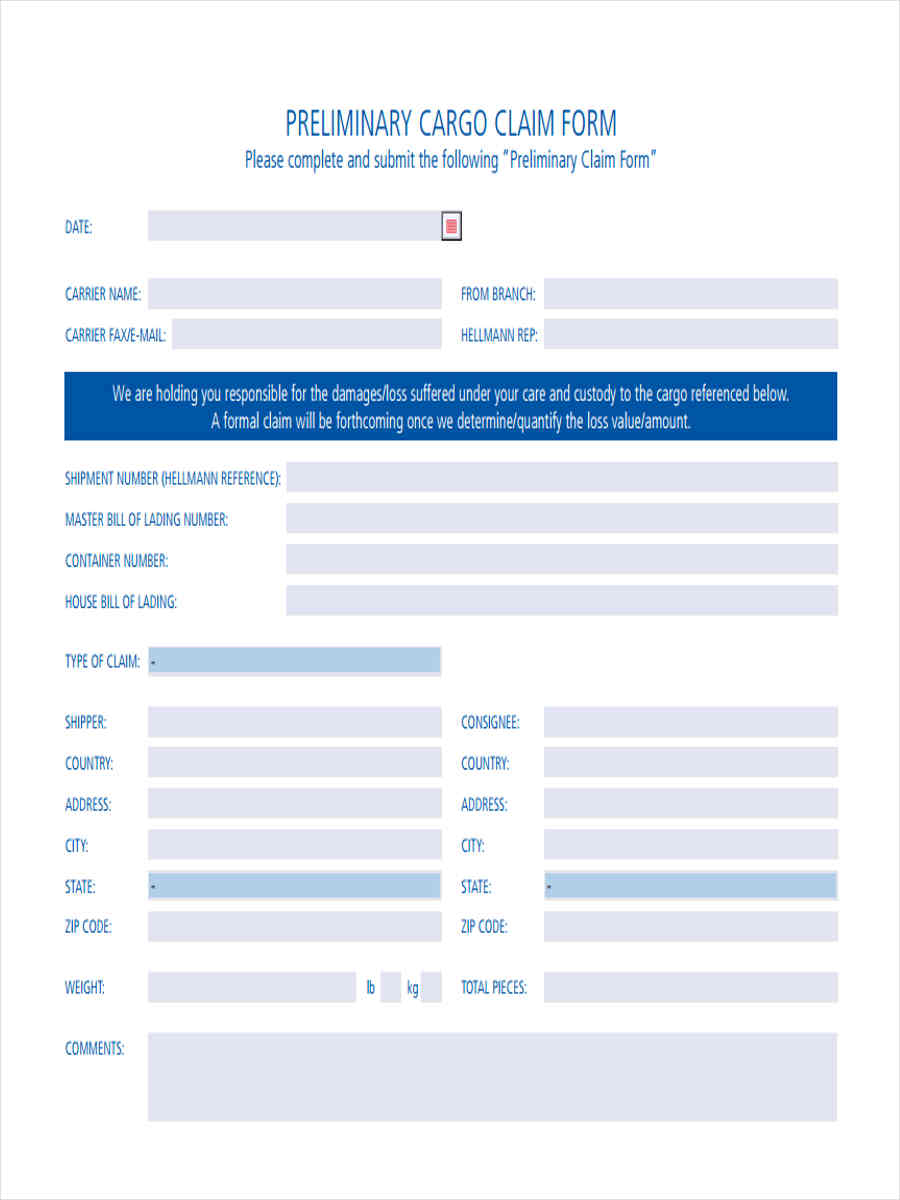FREE 6+ Sample Preliminary Notice Forms in MS Word PDF